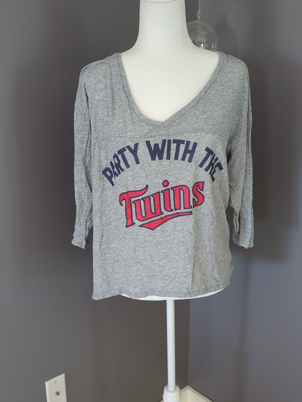 3 For $30. PINK Victoria's Secret Grey Tee